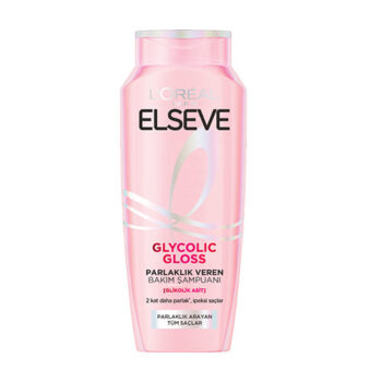 شامپو صورتی لورال افزایش دهنده درخشندگی و براق کننده Elseve Glycolic Gloss Shine Enhancing